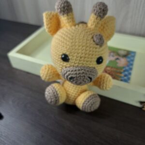 Baby Safari Girafa em Amigurumi