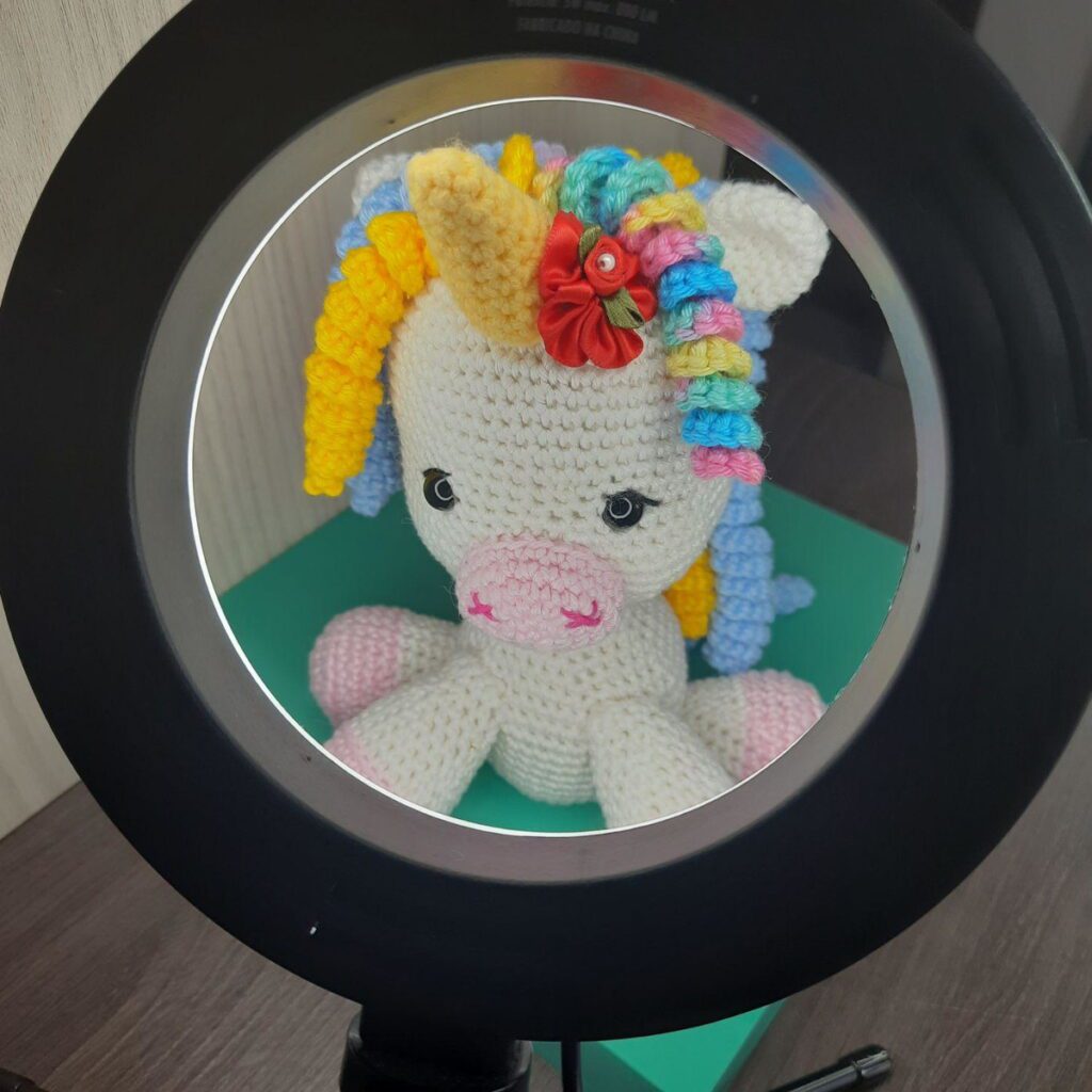 Baby Unicórnio em Amigurumi