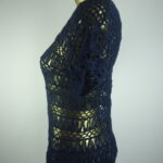 Blusa – Crochê Peruano – Azul Marinho – - Imagem 5