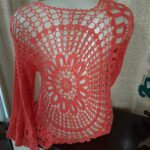 Blusa Manga Longa em Crochê. - Imagem 3