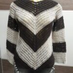Blusa Manga Longa- Listrada. Crochê - Imagem 1