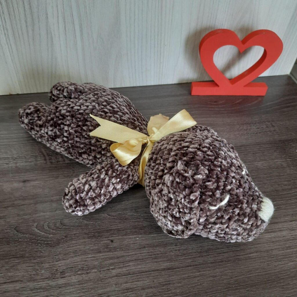 Cachorrinho Dorminhoco em Amigurumi