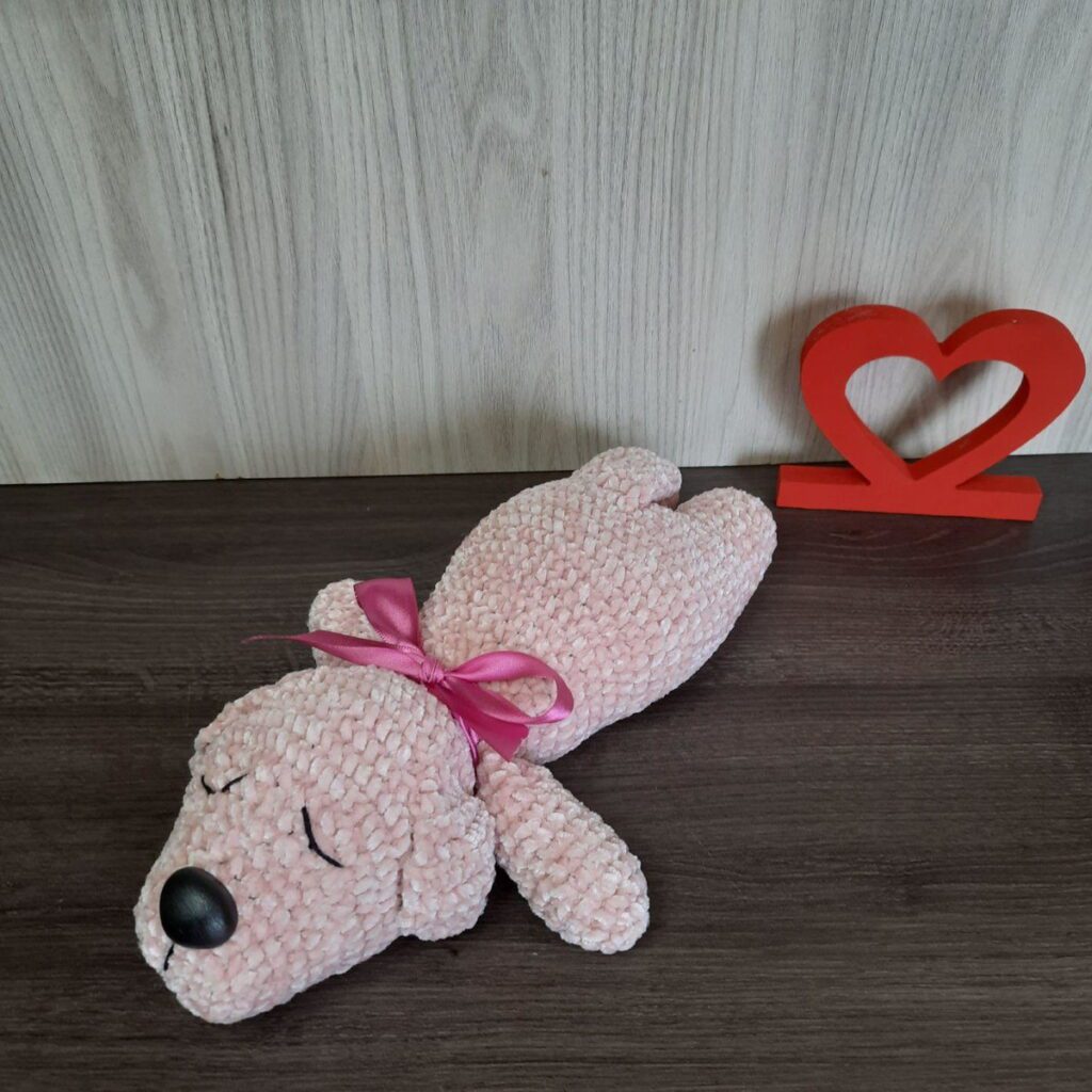 Cachorrinho Dorminhoco em Amigurumi