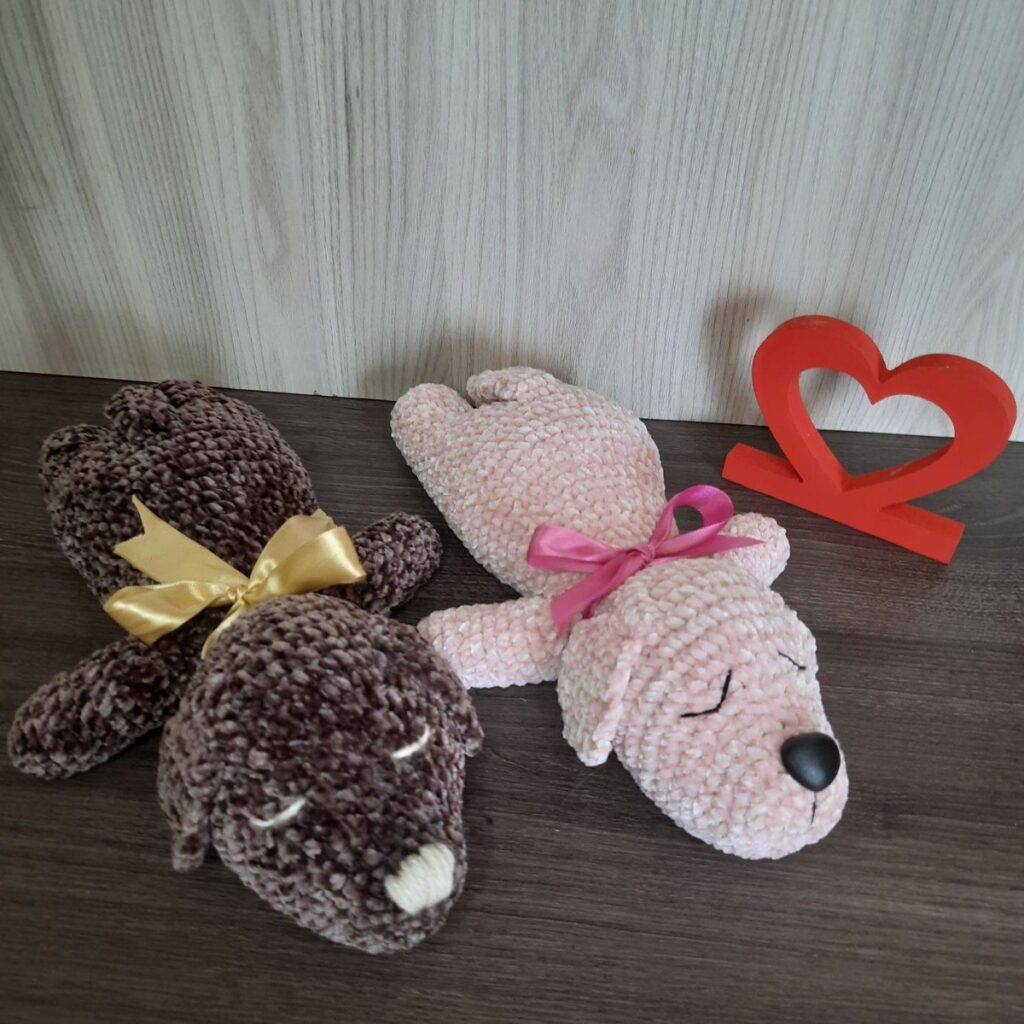 Casal de Cachorrinhos Dorminhoco