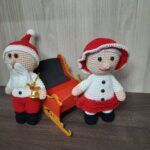Casal de Noel com Trenó. - Imagem 4