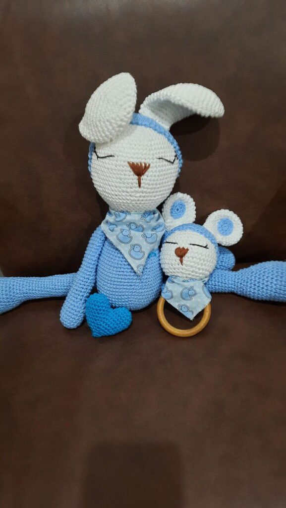 Coelhinho Dorminhoco em Amigurumi