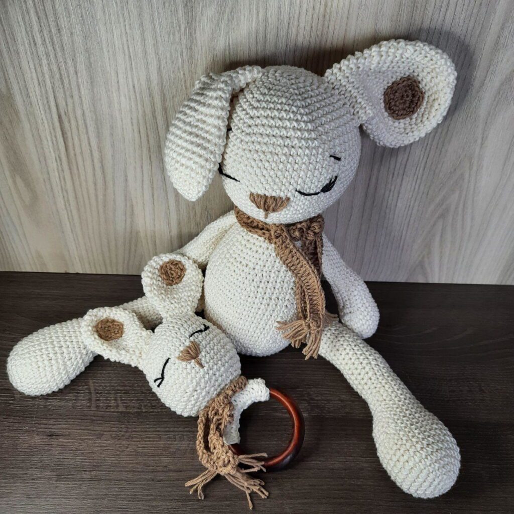 Coelhinho Dorminhoco em Amigurumi