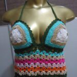 Cropped Colorido – Crochê - Imagem 2