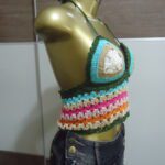 Cropped Colorido – Crochê - Imagem 3