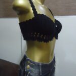 Cropped Curto – Preto – Crochê - Imagem 2