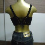 Cropped Curto – Preto – Crochê - Imagem 3
