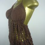 Cropped – Marron – Crochê - Imagem 4