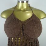 Cropped – Marron – Crochê - Imagem 5