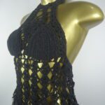 Cropped – Preto – Crochê - Imagem 2