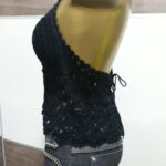 Cropped – Preto – Crochê - Imagem 5
