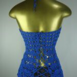 Frente Única – Azul – Crochê – Serve P/m - Imagem 5