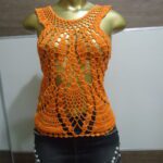 Frente Única – Laranja – Crochê – - Imagem 2