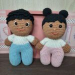 Gêmeos em Amigurumi.
