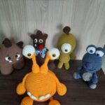 Kit 5 Monstrinhos em Amigurumi. - Imagem 4