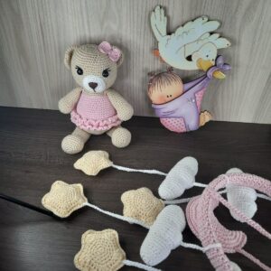 Mobile em Amigurumi.