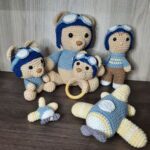 Kit Ursinho Aviador 6 Peças. - Imagem 5