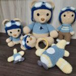 Kit Ursinho Aviador 6 Peças. - Imagem 4