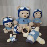 Kit Ursinho Aviador 6 Peças. - Imagem 3