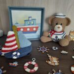 Kit Ursinho Marinheiro em Amigurumi - Imagem 3