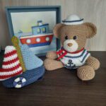 Kit Ursinho Marinheiro em Amigurumi - Imagem 2
