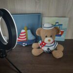 Kit Ursinho Marinheiro em Amigurumi - Imagem 1