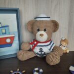 Kit Ursinho Marinheiro em Amigurumi - Imagem 4
