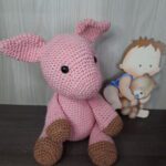 Porco em Amigurumi - Imagem 1