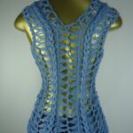 Regata – Azul Celeste – Crochê de Grampo - Imagem 5