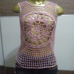 Regata – Rosa – Crochê - Imagem 1