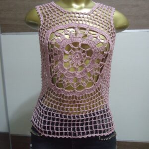 Regata – Rosa – Crochê