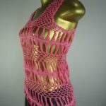 Regata – Rosa – Crochê de Grampo - Imagem 2