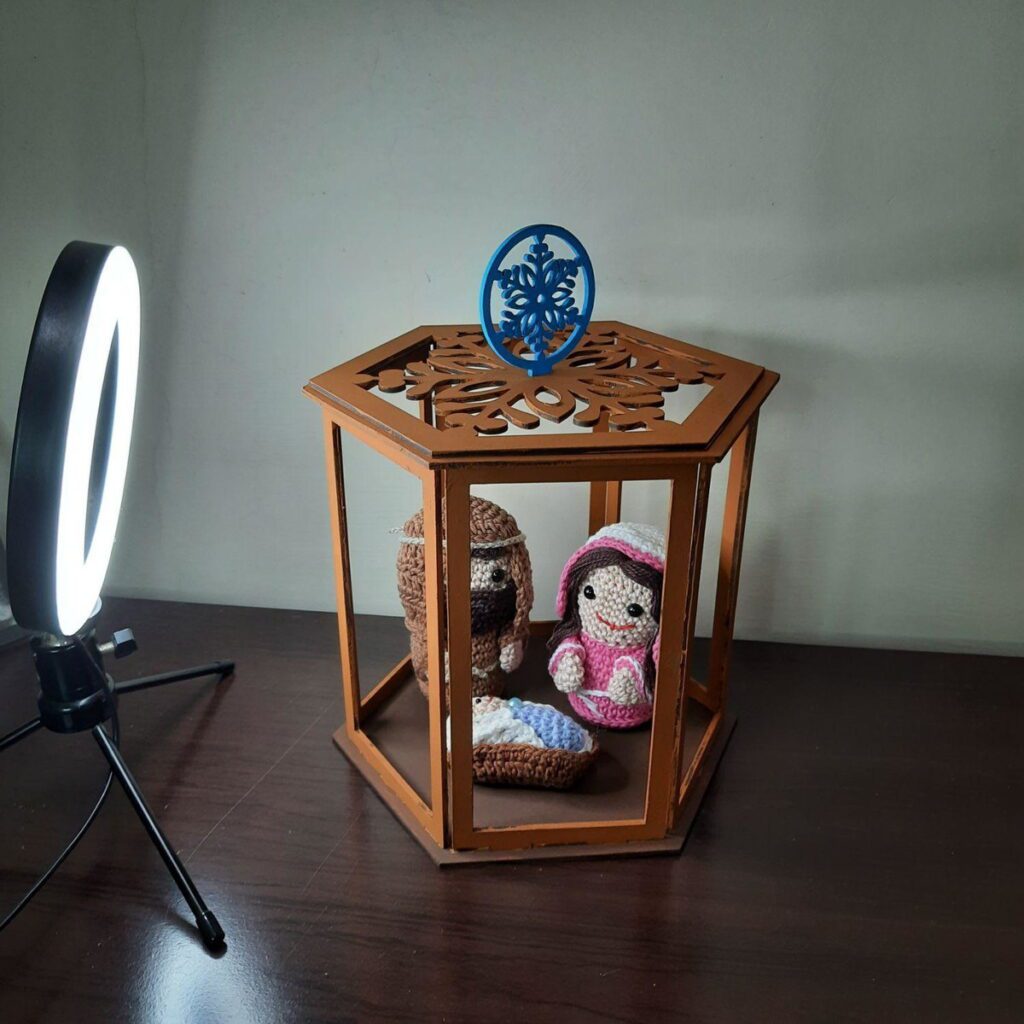 Sagrada Família em Amigurumi