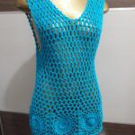 Saída de Praia – Azul- Crochê. - Imagem 1