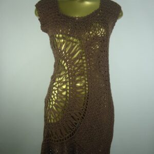 Saída de Praia – Marrom – Crochê