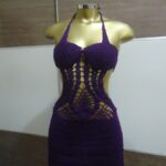 Saída de Praia – Roxa- Crochê - Imagem 1