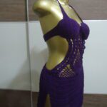 Saída de Praia – Roxa- Crochê - Imagem 3