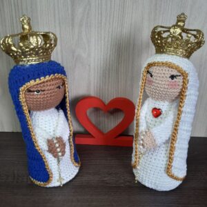 Santinhas em Amigurumi