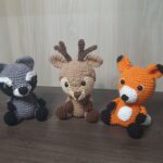 Trio Bichos do Bosque em Amigurumi - Imagem 1