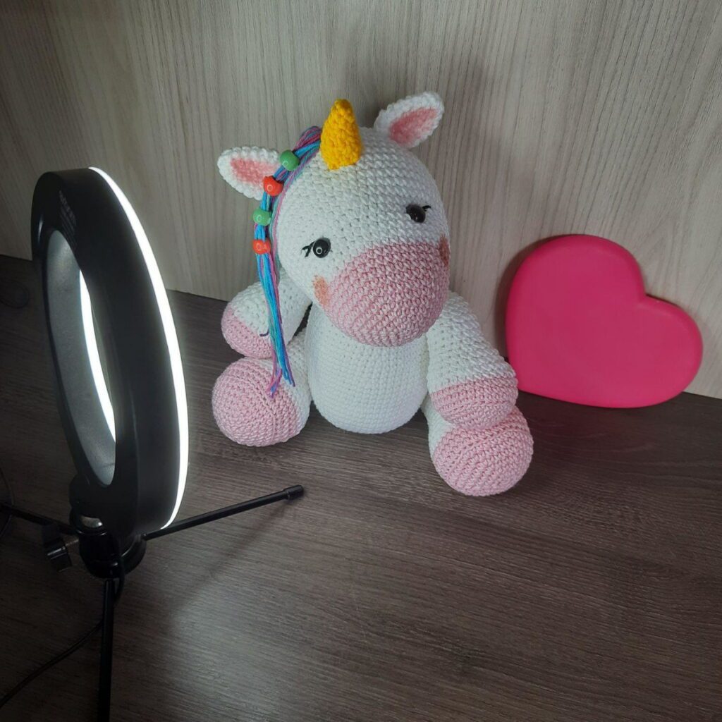 Unicórnio em Amigurumi