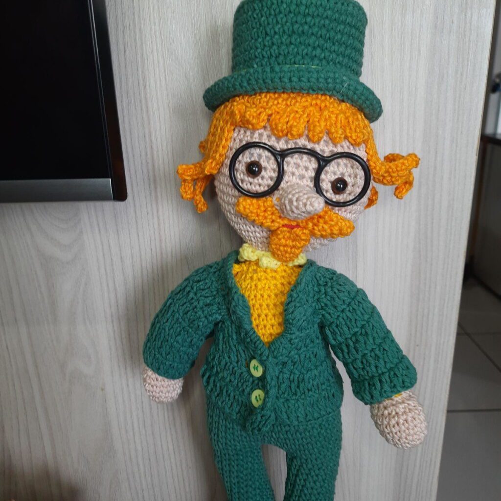 Visconde de Sabugosa em Amigurumi