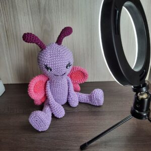 Borboletinha em Amigurumi