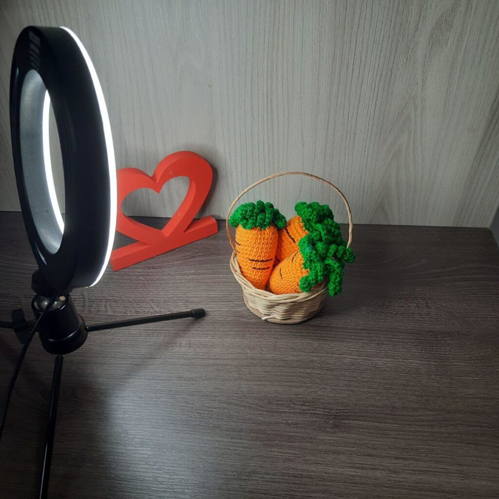 Cesta de Cenouras em Amigurumi