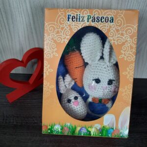 Kit Chocalhos de Coelhinho em Amigurumi