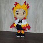 Kyojuro Rengoku em Amigurumi - Imagem 1