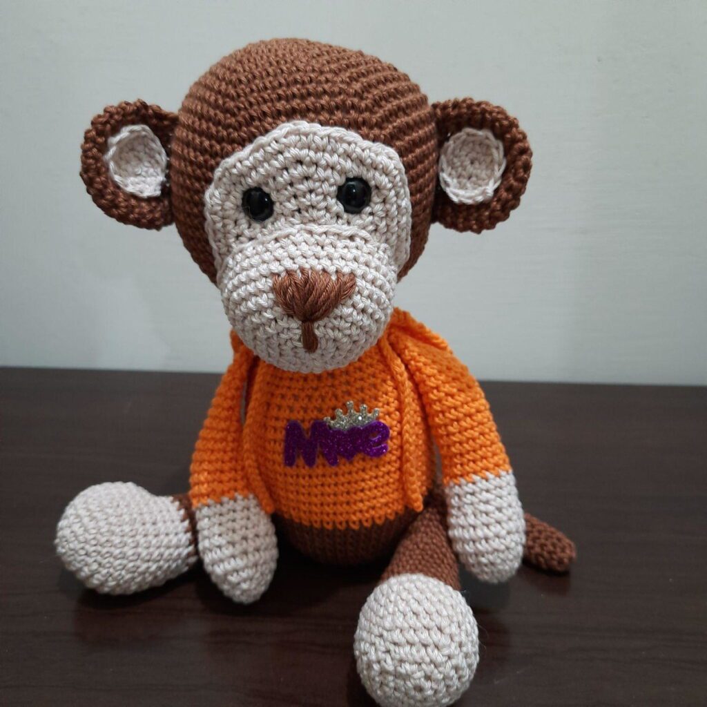 Macaco em Amigurumi